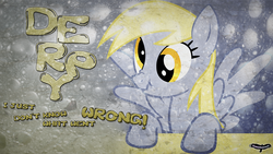 Size: 1920x1080 | Tagged: safe, artist:utterlyludicrous, derpy hooves, pegasus, pony, g4, bubble, female, mare, scrunchy face, vector, wallpaper