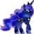 Size: 881x906 | Tagged: safe, artist:sylphastiel, princess luna, alicorn, pony, g4, female, mare, simple background, solo, transparent background