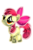 Size: 1000x1500 | Tagged: safe, artist:sylphastiel, apple bloom, earth pony, pony, g4, female, filly, foal, simple background, solo, transparent background