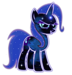 Size: 1539x1592 | Tagged: safe, artist:sylphastiel, nightmare moon, trixie, pony, unicorn, g4, female, mare, simple background, solo, transparent background