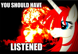 Size: 602x418 | Tagged: safe, oc, oc only, oc:fausticorn, doom faust, doom paul, image macro, meme