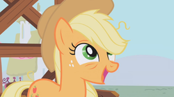 Size: 1279x716 | Tagged: safe, screencap, applejack, earth pony, pony, applebuck season, g4, female, solo