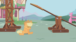 Size: 1279x710 | Tagged: safe, screencap, applejack, earth pony, pony, applebuck season, g4, female, solo