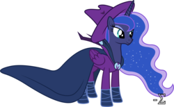 Size: 9130x5620 | Tagged: safe, artist:90sigma, mare do well, princess luna, alicorn, pony, g4, absurd resolution, female, mare, simple background, solo, transparent background