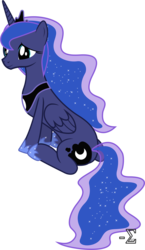 Size: 5580x9600 | Tagged: safe, artist:90sigma, princess luna, alicorn, pony, g4, absurd resolution, female, mare, simple background, sitting, smiling, solo, transparent background, vector