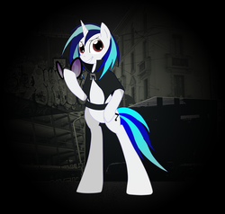 Size: 1197x1141 | Tagged: safe, artist:pluris4raverz, dj pon-3, vinyl scratch, g4, dictator, solo