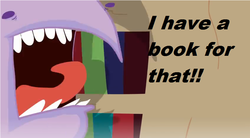 Size: 849x470 | Tagged: safe, twilight sparkle, g4, book, wtf