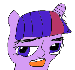 Size: 644x609 | Tagged: safe, twilight sparkle, g4, 1000 hours in ms paint, ms paint, stylistic suck, wat