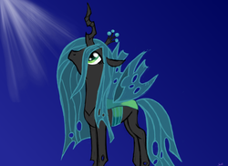 Size: 3504x2552 | Tagged: safe, artist:trum22, queen chrysalis, changeling, changeling queen, g4, crown, female, jewelry, regalia, solo