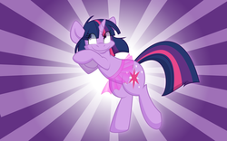 Size: 8000x5000 | Tagged: safe, artist:rainbownspeedash, twilight sparkle, pony, unicorn, g4, absurd resolution, clothes, skirt, smiling, solo, sunburst background, tutu, unicorn twilight