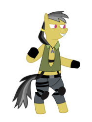 Size: 1174x1559 | Tagged: safe, artist:jewelsfriend, daring do, pony, g4, bipedal, crossover, mortal kombat, simple background, sonya blade, transparent background