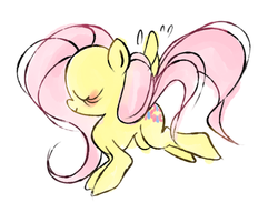 Size: 650x500 | Tagged: safe, artist:jelliebellies, fluttershy, g4, blushing