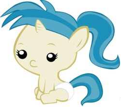 Size: 9958x8787 | Tagged: safe, artist:do-it-yourself, allie way, pony, unicorn, g4, absurd resolution, alliebetes, baby, baby pony, cute, diaper, female, filly, filly allie way, foal, simple background, solo, transparent background, vector, younger