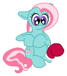 Size: 2416x2743 | Tagged: safe, artist:toonfreak, minty, earth pony, pony, g3, g4, female, g3 to g4, generation leap, mare, simple background, sock, solo, transparent background
