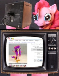 Size: 1038x1336 | Tagged: safe, pinkie pie, princess cadance, g4, ebay, exploitable meme, irl, nightmare fuel, photo, realistic, sculpture, tv meme, uncanny valley