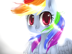 Size: 800x600 | Tagged: safe, artist:marinakirby, rainbow dash, pegasus, pony, g4, female, looking at you, mare, solo