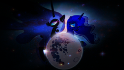 Size: 1920x1080 | Tagged: safe, artist:zoxxiify, nightmare moon, princess luna, g4, mare in the moon, moon, stars, vector, wallpaper