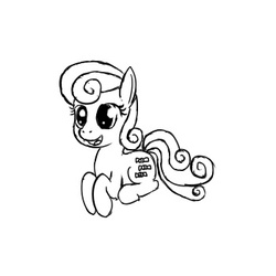 Size: 350x350 | Tagged: safe, bon bon, sweetie drops, earth pony, pony, g4, simple background, white background