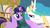 Size: 1280x720 | Tagged: safe, screencap, princess celestia, twilight sparkle, g4, keep calm and flutter on, my little pony: friendship is magic, season 3, hub logo