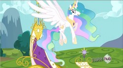 Size: 933x514 | Tagged: safe, screencap, princess celestia, g4, keep calm and flutter on