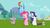 Size: 1280x720 | Tagged: safe, screencap, pinkie pie, rainbow dash, rarity, spike, g4, keep calm and flutter on, my little pony: friendship is magic, hub logo