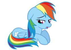 Size: 1280x905 | Tagged: safe, artist:voaxmasterspydre, rainbow dash, g4, crying, simple background, transparent background, vector