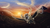 Size: 2000x1133 | Tagged: safe, artist:rublegun, oc, oc only, pegasus, pony, cloud, cloudy, flying, scenery, sunrise, sunset