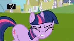 Size: 853x475 | Tagged: safe, screencap, twilight sparkle, g4, keep calm and flutter on, tv rating