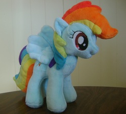 Size: 2689x2427 | Tagged: safe, artist:manlystitches, rainbow dash, pony, g4, irl, photo, plushie, solo