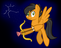 Size: 900x700 | Tagged: dead source, safe, artist:terton, sagittarius (g4), pegasus, pony, g4, constellation, male, ponyscopes, sagittarius, solo, stallion, zodiac