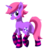 Size: 800x800 | Tagged: safe, artist:perfectpinkwater, pony, unicorn, blushing, clothes, female, kumatora, mare, mother 3, ponified, simple background, socks, solo, striped socks, transparent background