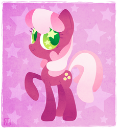 Size: 731x786 | Tagged: safe, artist:disfiguredstick, cheerilee, earth pony, pony, g4, female, solo, starry eyes, wingding eyes