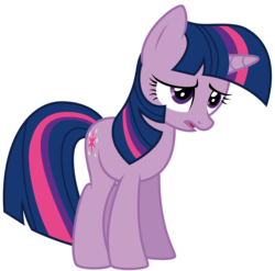 Size: 8192x8081 | Tagged: safe, artist:thatguy1945, twilight sparkle, pony, unicorn, g4, absurd resolution, female, sad, simple background, solo, transparent background, unicorn twilight, vector