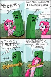 Size: 1900x2847 | Tagged: safe, artist:ciriliko, pinkie pie, g4, comic, creeper, tchan!