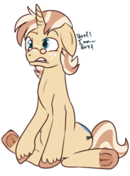 Size: 279x378 | Tagged: safe, artist:lulubell, oc, oc only, oc:lulubell, pony, glasses, rule 63, simple background, solo, transparent background