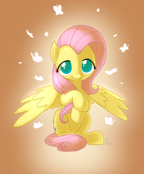 Size: 1000x1200 | Tagged: safe, artist:valcron, fluttershy, pegasus, pony, g4, female, mare, solo