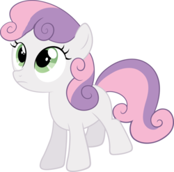 Size: 900x888 | Tagged: safe, artist:scootaloo24, sweetie belle, earth pony, pony, g4, female, filly, foal, race swap, simple background, solo, transparent background, vector