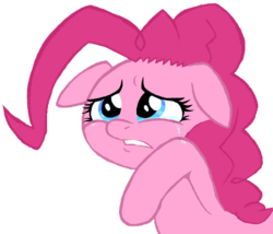 Size: 550x470 | Tagged: safe, artist:hipster-ponies, pinkie pie, earth pony, pony, g4, crying, female, flockdraw, mare, sad, simple background, transparent background