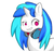 Size: 800x750 | Tagged: safe, artist:ch33zus, dj pon-3, vinyl scratch, pony, g4, female, headphones, smiling, solo