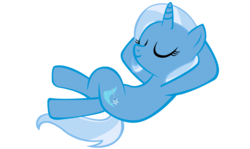 Size: 5265x3145 | Tagged: safe, artist:sofunnyguy, trixie, g4, crossed legs, eyes closed, female, hooves behind head, lying down, mare, on back, simple background, transparent background, vector