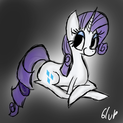 Size: 700x700 | Tagged: safe, artist:blup-chan, rarity, pony, g4, solo