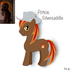 Size: 894x894 | Tagged: safe, artist:shadowpaint-lisam, oc, oc only, hot in cleveland, prince silversaddle