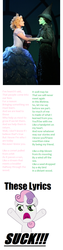 Size: 440x1752 | Tagged: safe, sweetie belle, g4, lyrics, music, music critic sweetie belle, musical, oh come on, tl;dr, wicked