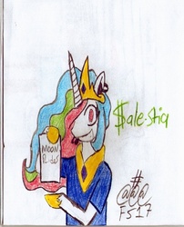 Size: 533x659 | Tagged: safe, artist:furrysega7, princess celestia, g4, vince offer