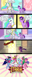 Size: 877x2100 | Tagged: safe, artist:c-puff, princess celestia, twilight sparkle, g4, fallon, gwenevere/starla, jewel riders, moondance (jewel riders), shadowsong (jewel riders), starla and the jewel riders, sunstar (jewel riders), tamara (jewel riders)