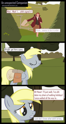 Size: 2500x4667 | Tagged: safe, artist:lightningtumble, derpy hooves, pegasus, pony, g4, bilbo baggins, comic, crossover, female, lord of the rings, mare, the hobbit