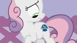 Size: 845x474 | Tagged: safe, editor:i-shooped-a-pwny, sweetie belle, g4, alternate cutie mark, cutie mark, meme, pabst blue ribbon