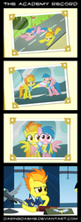 Size: 2000x5460 | Tagged: safe, artist:daringdashie, firefly, spitfire, g1, g4, clothes, comic, crying, feels, g1 to g4, generation leap, photo, uniform, wonderbolt trainee uniform