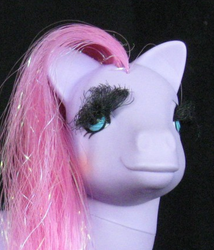 Size: 367x428 | Tagged: safe, pony, g1, derp, eyebrows, eyelash princess, irl, photo, solo, toy