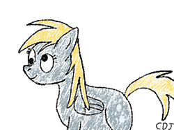 Size: 320x240 | Tagged: safe, artist:cdj, derpy hooves, pegasus, pony, g4, female, mare